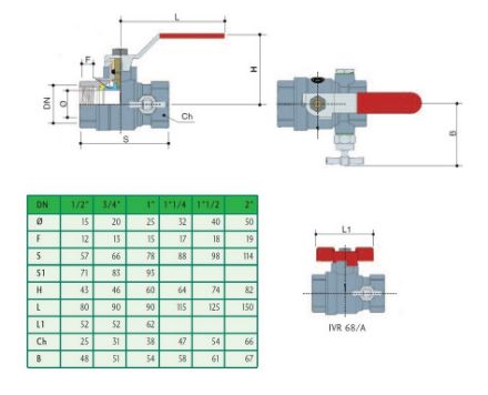 Mutassa a/az IVR üríthető golyóscsap 6/4", BB, karos, ivóvízre minősített! részleteit Kép IVR üríthető golyóscsap 6/4", BB, karos, ivóvízre minősített!