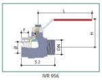 Kép IVR golyóscsap 6/4", Fix-kb, karos, ivóvízre minősített!