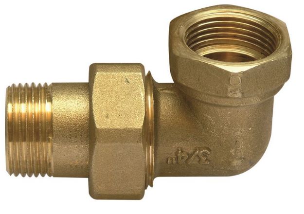 Kép Radiátor hollandi, sarok 1/2˝  715 - 3001 , sárgaréz