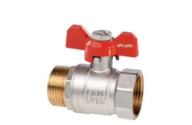 Kép Valvex ORO 1/2˝ FŰTÉSI golyóscsap FIX-KB, T-fogantyús PN 16, 120°C