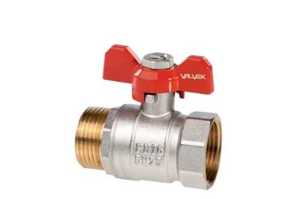 Mutassa a/az Valvex ORO 1˝ FŰTÉSI golyóscsap FIX-KB, T-fogantyús PN 16, 120°C részleteit Kép Valvex ORO 1˝ FŰTÉSI golyóscsap FIX-KB, T-fogantyús PN 16, 120°C