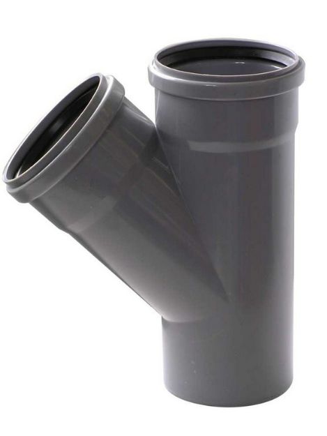 Kép PVC 40/40/45°-os tokos lefolyócső ágidom