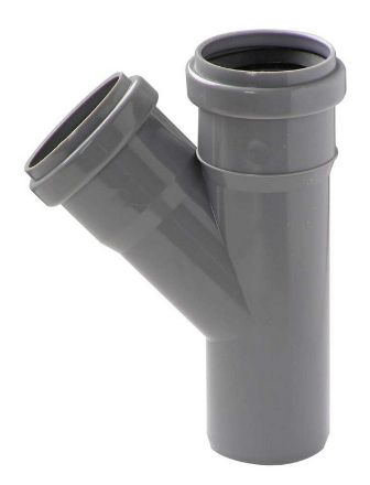 Mutassa a/az PVC 63/63/45°-os tokos lefolyócső ágidom részleteit Kép PVC 63/63/45°-os tokos lefolyócső ágidom