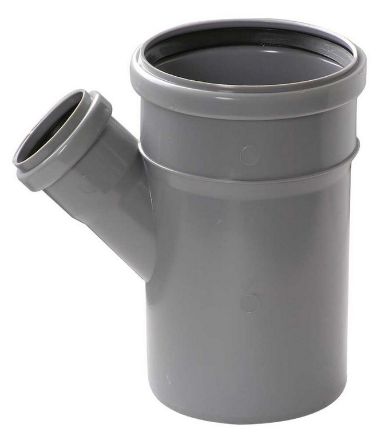 Mutassa a/az PVC 110/63/45°-os tokos lefolyócső ágidom részleteit Kép PVC 110/63/45°-os tokos lefolyócső ágidom