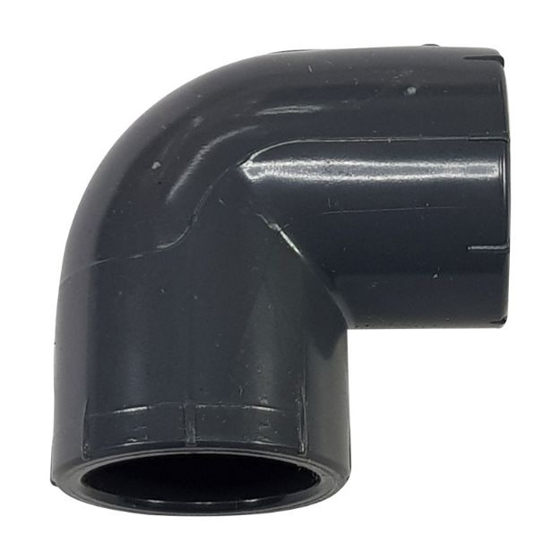 Kép PVC-U 90° könyök idom  63mm, ragasztható nyomócső idom