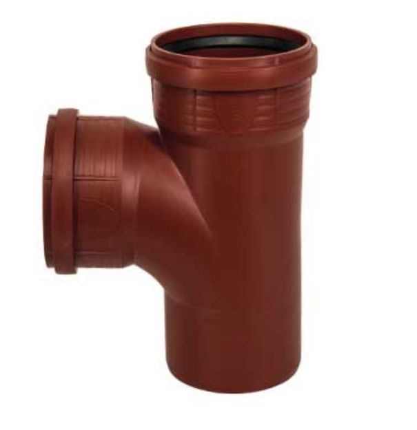 Kép Pipelife D110/110x45° MASTER-3 lefolyóág, zajcsillapított