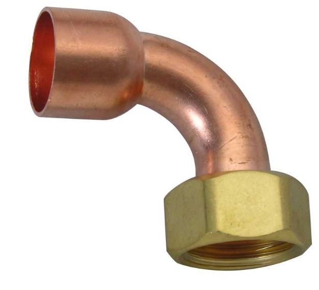 Kép Forrasztható réz sarok félhollandi 15mm / 1/2" BM