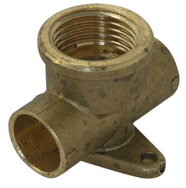 Kép Forrasztható réz átfolyó falikorong 15mm -1/2" 