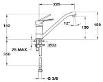 Kép Mofém PRO mosdócsaptelep forgatható 150mm-es kifolyócsővel 150-1751-02