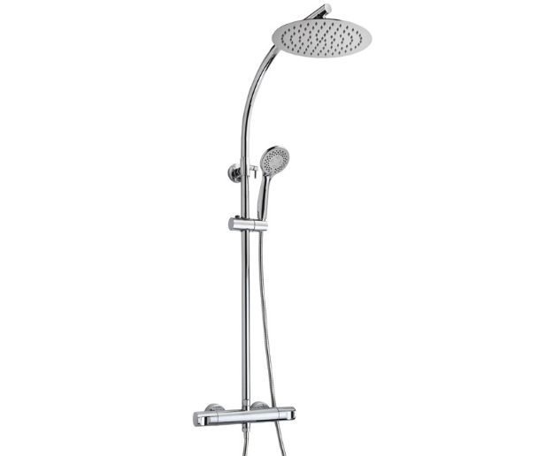 Kép Mofém Zenit zuhanyrendszer, Dual control csapteleppel állítható teleszkópos felszállócsővel  153-1901-03