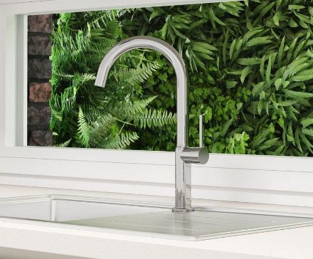 Mutassa a/az Mofém Pilar álló mosogató csaptelep, felső kifolyócsővel részleteit Kép Mofém Pilar álló mosogató csaptelep, felső kifolyócsővel