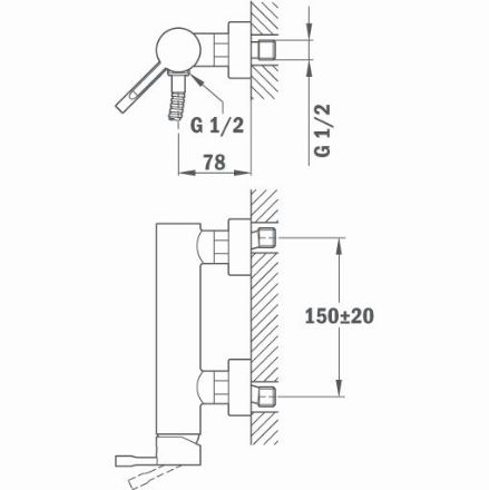 Mutassa a/az Teka ALAIOR XL zuhany csaptelep, zuhanyszett nélkül  22.231.02.00 (222310200) részleteit Kép Teka ALAIOR XL zuhany csaptelep, zuhanyszett nélkül  22.231.02.00 (222310200)