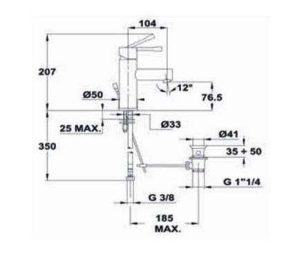 Mutassa a/az Teka ALAIOR XL mosdócsaptelep, fém leeresztő szeleppel 22.342.02.00 (223420200) részleteit Kép Teka ALAIOR XL mosdócsaptelep, fém leeresztő szeleppel 22.342.02.00 (223420200)