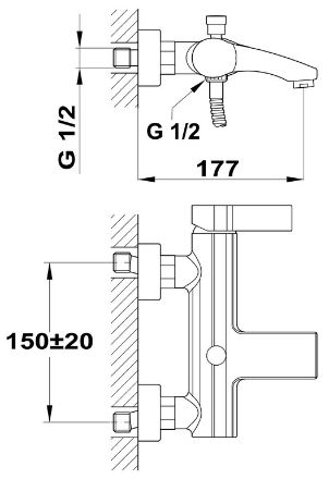 Mutassa a/az VITA kádtöltő csaptelep (24.121.02.00) részleteit Kép VITA kádtöltő csaptelep (24.121.02.00)