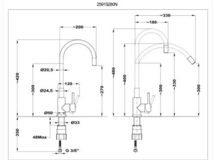 Mutassa a/az Mofém Junior EVO Infinite fekete mosogató csaptelep  részleteit Kép Mofém Junior EVO Infinite fekete mosogató csaptelep