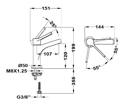 Mutassa a/az Mofém Pilar mosdó csaptelep L, leeresztőszelep nélkül részleteit Kép Mofém Pilar mosdó csaptelep L, leeresztőszelep nélkül