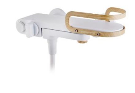 Mutassa a/az Teka LAVI kádtöltő csaptelep zuhanyszettel fehér/amazonas tölgy részleteit Kép Teka LAVI kádtöltő csaptelep zuhanyszettel fehér/amazonas tölgy