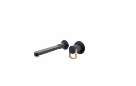 Mutassa a/az Teka LAVI fali mosdó csaptelep fekete-tölgy részleteit Kép Teka LAVI fali mosdó csaptelep fekete-tölgy