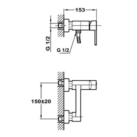 Mutassa a/az Teka Aura egykaros zuhanycsaptelep zuhanyszettel króm részleteit Kép Teka Aura egykaros zuhanycsaptelep zuhanyszettel króm