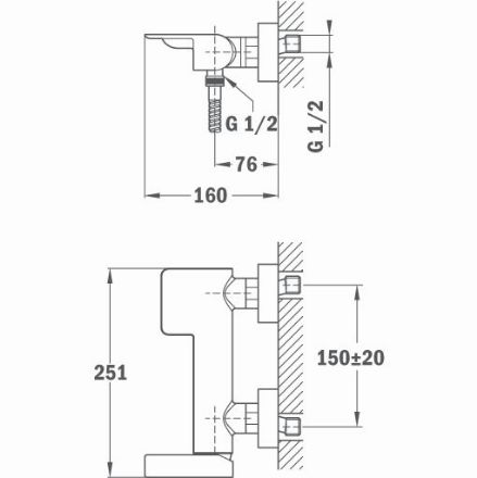 Mutassa a/az Teka FORMENTERA zuhany csaptelep, zuhanyszett nélkül  62.231.02.00 (622310200) részleteit Kép Teka FORMENTERA zuhany csaptelep, zuhanyszett nélkül  62.231.02.00 (622310200)
