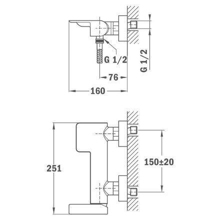 Mutassa a/az Teka Formentera zuhany csaptelep zuhanyszett nélkül , fekete részleteit Kép Teka Formentera zuhany csaptelep zuhanyszett nélkül , fekete