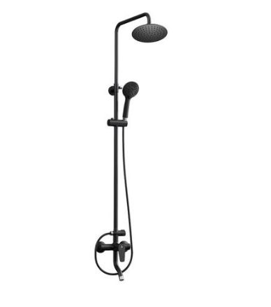 Mutassa a/az Mofém Zenit Black zuhanyrendszer, alsó kifolyócsővel részleteit Kép Mofém Zenit Black zuhanyrendszer, alsó kifolyócsővel