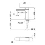 Kép Teka SOLLER S mosdócsaptelep leeresztő szelep nélkül 85.346.12.50 (853461250)