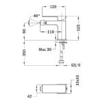Kép Teka SOLLER bide csaptelep 85.626.12.00 (856261200)