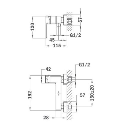 Mutassa a/az Teka SOLLER fekete zuhany csaptelep (zuhanyszett nélkül) részleteit Kép Teka SOLLER fekete zuhany csaptelep (zuhanyszett nélkül)
