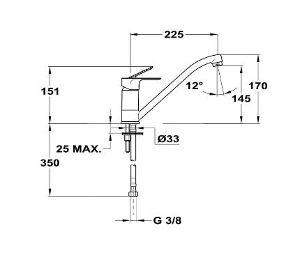 Mutassa a/az Mofém Trend Plus álló mosogató csaptelep (152-1551-02) részleteit Kép Mofém Trend Plus álló mosogató csaptelep (152-1551-02)