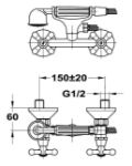 Kép TREFF zuhany csaptelep (143-0006-00)