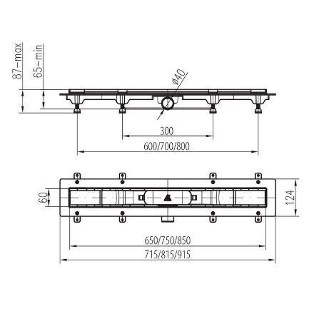Mutassa a/az Mofém Linear zuhanyfolyóka szett KF minta nélküli ráccsal, MLP-850 KF részleteit Kép Mofém Linear zuhanyfolyóka szett KF minta nélküli ráccsal, MLP-850 KF