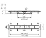 Kép Mofém Linear zuhanyfolyóka szett D Drops ráccsal, MLP-850 D