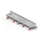 Kép Mofém Linear sarok zuhanyfolyóka szett D Drops ráccsal, MLS-650 D