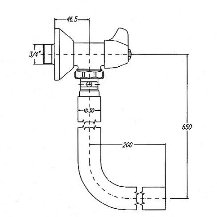 Mutassa a/az Mofém WC öblítőszelep, fém fogantyúval, öblítőcső nélkül részleteit Kép Mofém WC öblítőszelep, fém fogantyúval, öblítőcső nélkül