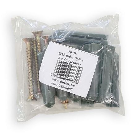 Mutassa a/az D12 / 6*60 müa. tipli + facsavar részleteit Kép D12 / 6*60 müa. tipli + facsavar