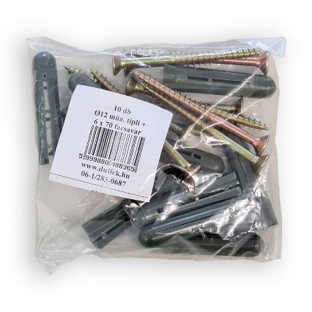 Mutassa a/az D12 / 6*70 müa. tipli + facsavar részleteit Kép D12 / 6*70 müa. tipli + facsavar