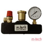 Kép m-tech UniTherm biztonsági szerelvénycsoport 1" fűtésre, sárgaréz