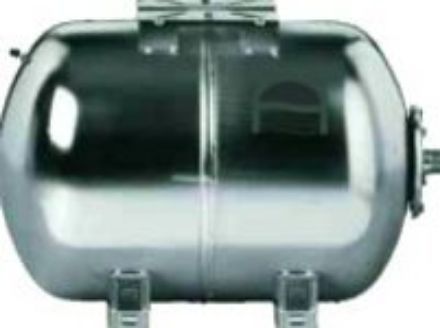 Mutassa a/az m-tech 50 L (10 bar) hidrofortartály, fekvő kivitel, AISI 304 INOX, cserélhető EPDM membrán részleteit Kép m-tech 50 L (10 bar) hidrofortartály, fekvő kivitel, AISI 304 INOX, cserélhető EPDM membrán