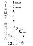 Kép (102 845) Viega 5754 5/4˝ búraszifon leeresztőszeleppel, króm