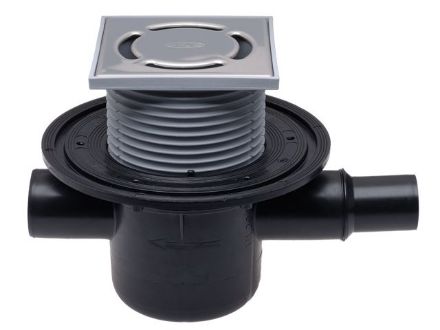 Mutassa a/az HL padlószifon, 123*123 mm-es ráccsal részleteit Kép HL padlószifon, 123*123 mm-es ráccsal