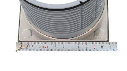 Mutassa a/az HL 3200 Rácstartó d 110, 121x121mm KLICK-KLACK rendszerű nemesacél rácstartó kerettel (V2A) részleteit Kép HL 3200 Rácstartó d 110, 121x121mm KLICK-KLACK rendszerű nemesacél rácstartó kerettel (V2A)