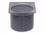 Kép HL 3200 Rácstartó d 110, 121x121mm KLICK-KLACK rendszerű nemesacél rácstartó kerettel (V2A)
