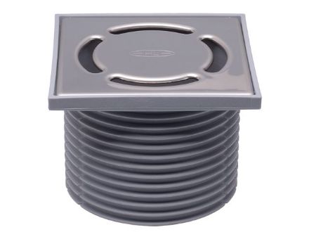 Mutassa a/az HL 115x115mm padlórács magasítóval, rozsdamentes fedőlappal részleteit Kép HL 115x115mm padlórács magasítóval, rozsdamentes fedőlappal