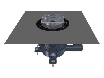 Mutassa a/az HL "Primus blue" épített zuhanylefolyó hajfogóval, szigetelő gallérral, rögzítőtalpakkal részleteit Kép HL "Primus blue" épített zuhanylefolyó hajfogóval, szigetelő gallérral, rögzítőtalpakkal