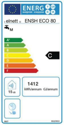 Mutassa a/az Elnett ENSH 80 ECO villanybojler, 1200 W részleteit Kép Elnett ENSH 80 ECO villanybojler, 1200 W