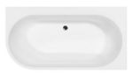 Kép M-ACRYL Harmony kád 159x84 J+előlap+láb/króm click-clack