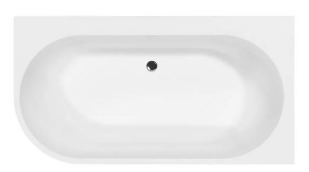 Mutassa a/az M-ACRYL Harmony kád 159x84 J+előlap+láb/króm click-clack részleteit Kép M-ACRYL Harmony kád 159x84 J+előlap+láb/króm click-clack