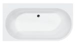 Kép M-ACRYL Harmony kád 159x84 B+előlap+láb/króm click-clack