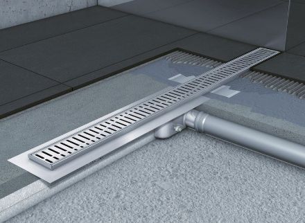 Mutassa a/az Aco Comfort zuhanyfolyóka rács, hullám mintás, 1085mm részleteit Kép Aco Comfort zuhanyfolyóka rács, hullám mintás, 1085mm